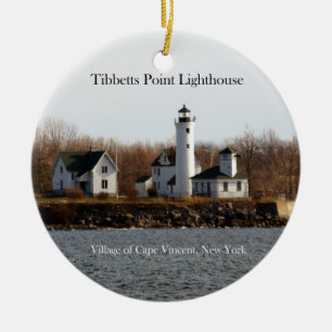 Tibbetts Point Lighthouse-Ornament Keramik Ornament