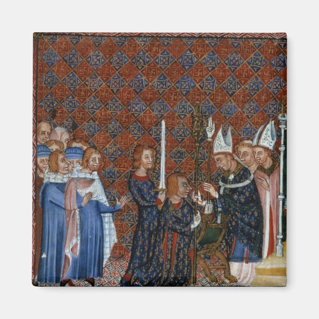 Tiberius B Viii f.58 Coronation of King Charles Magnet (Vorne)
