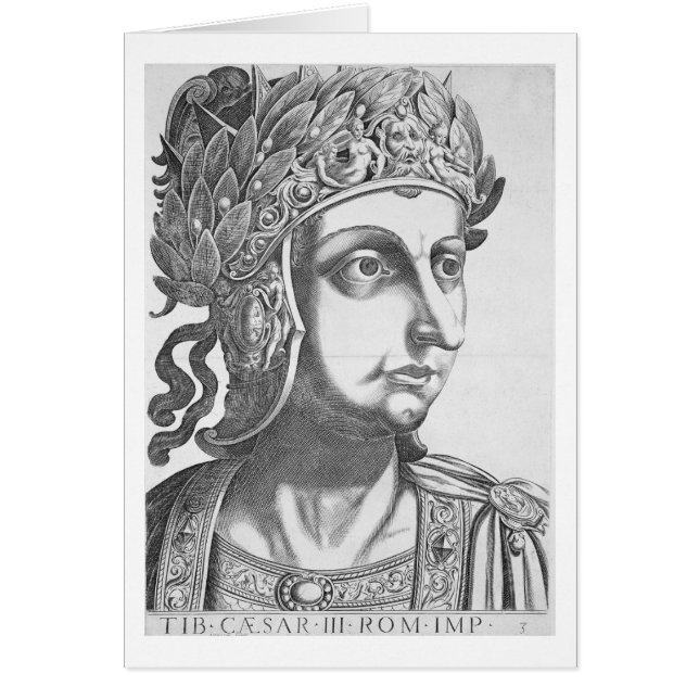 Tiberius Caesar (42 BC-37 ANZEIGE), 1596 (Stich) (Vorne)