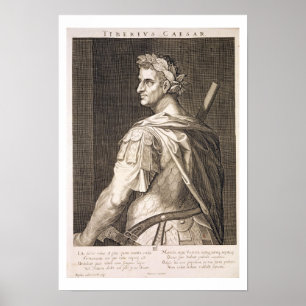 Tiberius Caesar (ANZEIGE 10 BC - 54) Kaiser von Poster