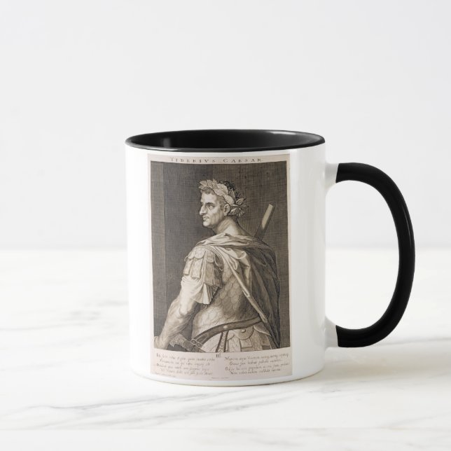 Tiberius Caesar (ANZEIGE 10 BC - 54) Kaiser von Tasse (Rechts)