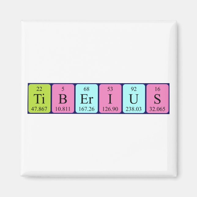 Tiberius Periodenmagnet Magnet (Vorne)