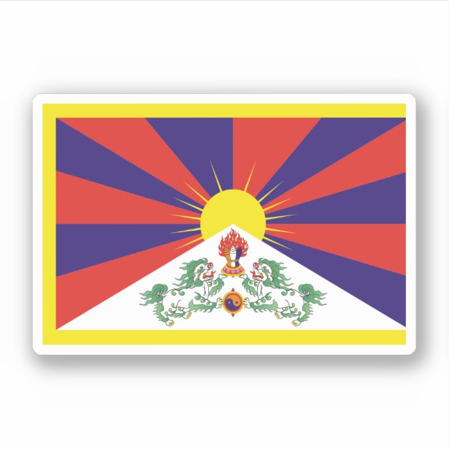 Tibet Aufkleber (Vorderseite)