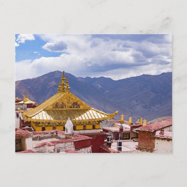 Tibet - Buddhistisches Kloster Ganden Postkarte (Vorderseite)