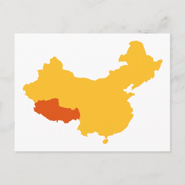 Tibet-China Postkarte (Vorderseite)