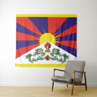 Tibet-Fahne - Snow-Lion-Flagge