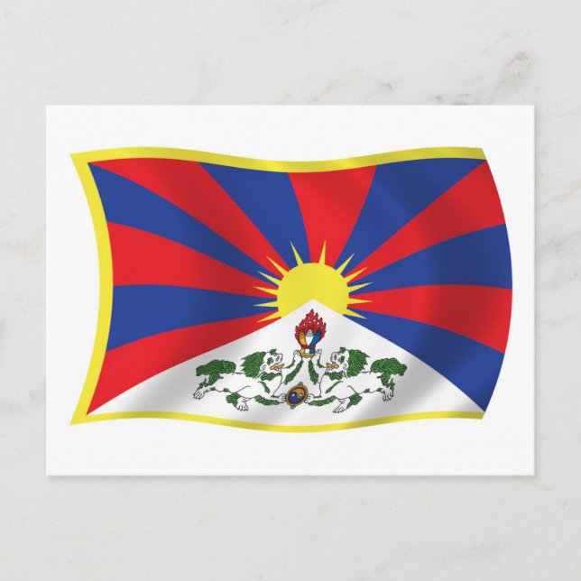 Tibet-Flag Postkarte (Vorderseite)