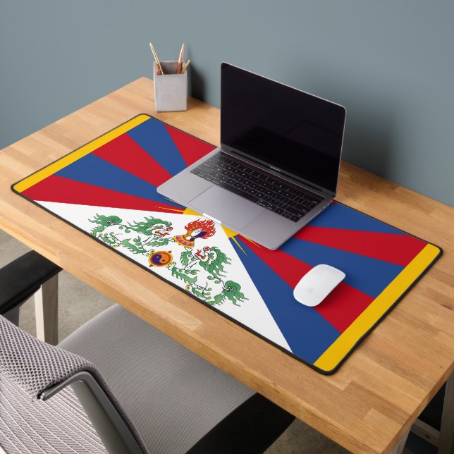 Tibet-Flag Schreibtischunterlage (Büro 2)