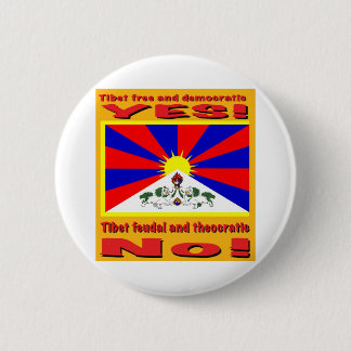 Tibet frei und demokratisch button