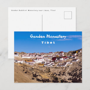 Tibet - Ganden-Buddhistenkloster Postkarte