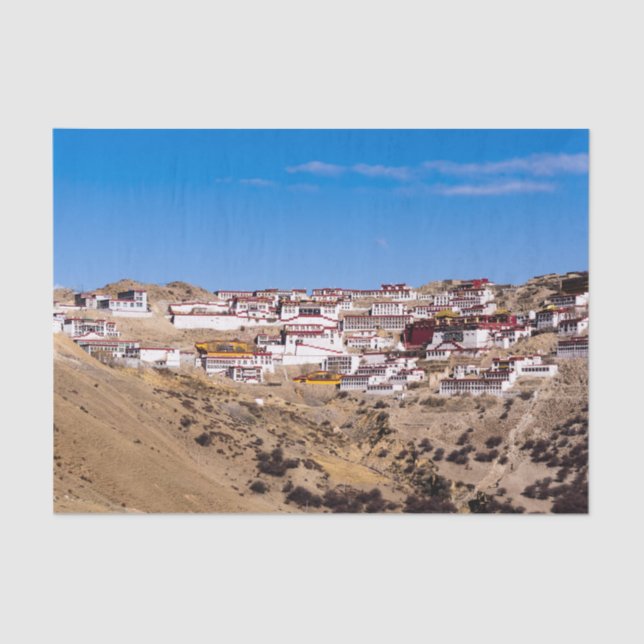 Tibet - Ganden-Buddhistenkloster Seidenpapier (Vorderseite)