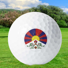 Tibet Golf Balls, tibetische Flaggengolfer / Patri Golfball