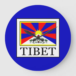Tibet Große Wanduhr