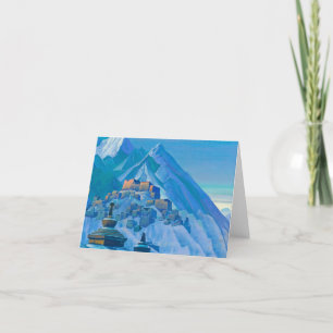 Tibet, Himalaya, 1933, von Nicholas Roerich Dankeskarte