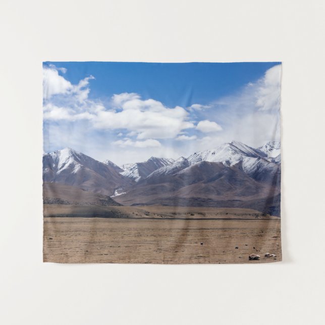 Tibet, Himalaya - Landschaftliche Berglandschaft Wandteppich (Vorderseite (Horizontal))