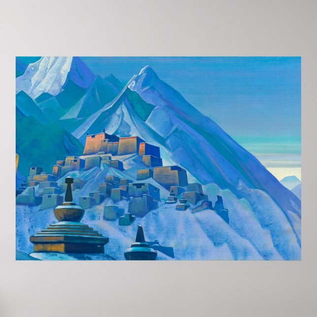 Tibet, Himalayas, 1933 by Nicholas Roerich Poster (Vorne)