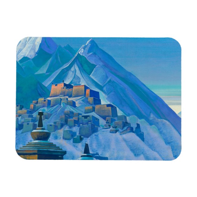 Tibet, Himalayas, 1933 von Nicholas Roerich Magnet (Horizontal)