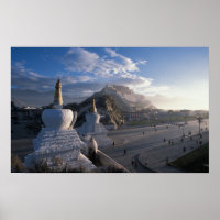 Tibet - Lhasa. Potala bei Sonnenaufgang