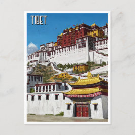 Tibet Lhasa Potola Palace Travel Postkarte