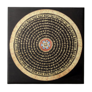Tibet-Mandala-Kachel Fliese