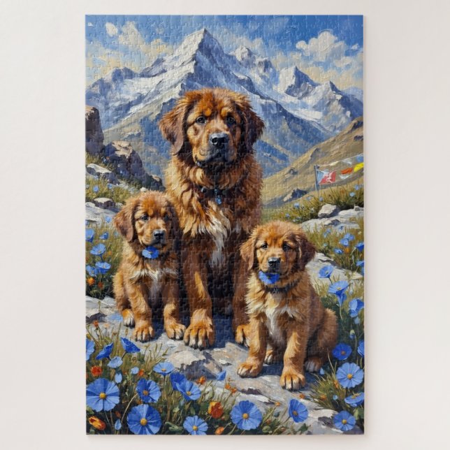 Tibet-Mastiff-Himalaja-Mohn-Kunst (Vertikal)