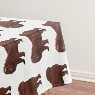Tibet-Mastiff-Hund Cartoon-Illustration Tischdecke
