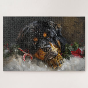 Tibet-Mastiff-Hund Weihnachtsfestlich