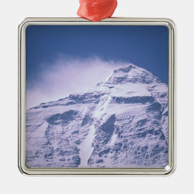 Tibet. Mount Everest Silbernes Ornament (Vorne)