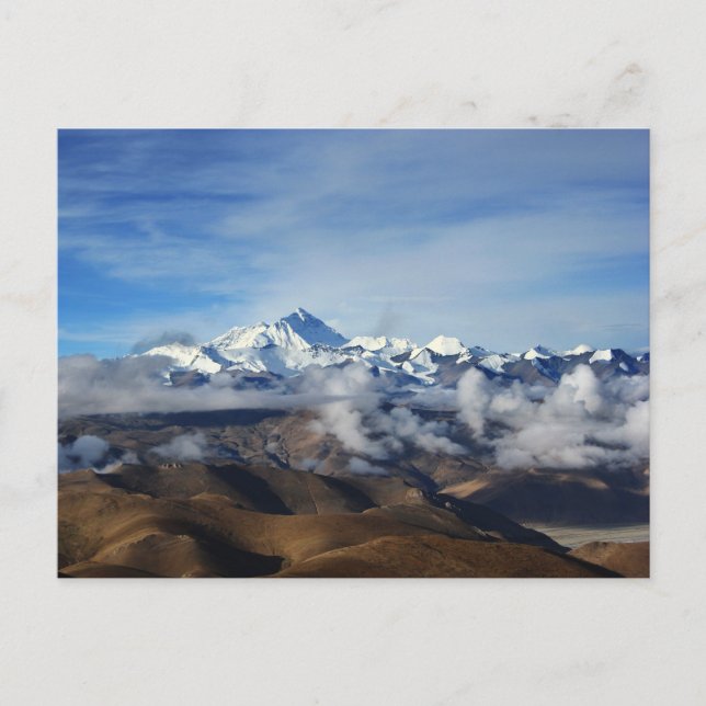 Tibet Qomolangma Mt Everest China Reisen Foto Postkarte (Vorderseite)