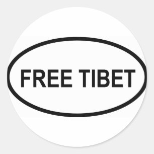 Tibet-Round-Sticker Runder Aufkleber