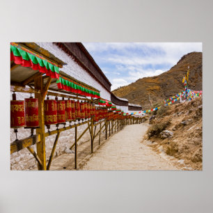 Tibet, Shigatse - Tashilumpo-Kloster Poster