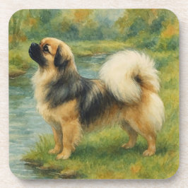 Tibet-Spaniel Getränkeuntersetzer