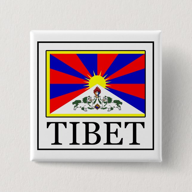 Tibet-Taste Button (Vorderseite)