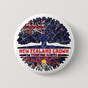 Tibet Tibetischer Neuseeländischer Baumwurzel Button