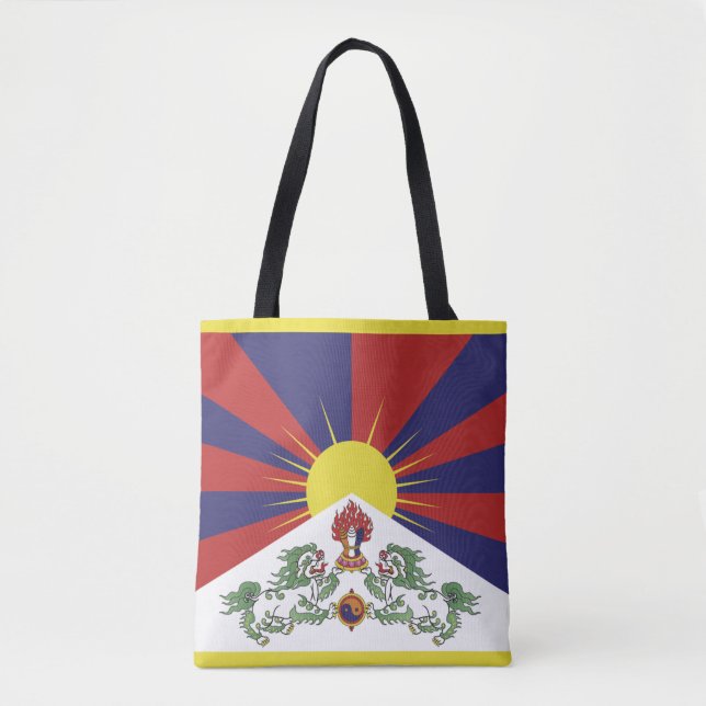 Tibet und tibetische Flag Reisemode / Himalaya Tasche (Vorderseite)