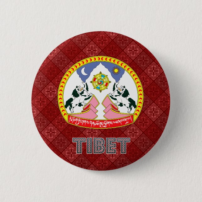 Tibet-Wappen Button (Vorderseite)