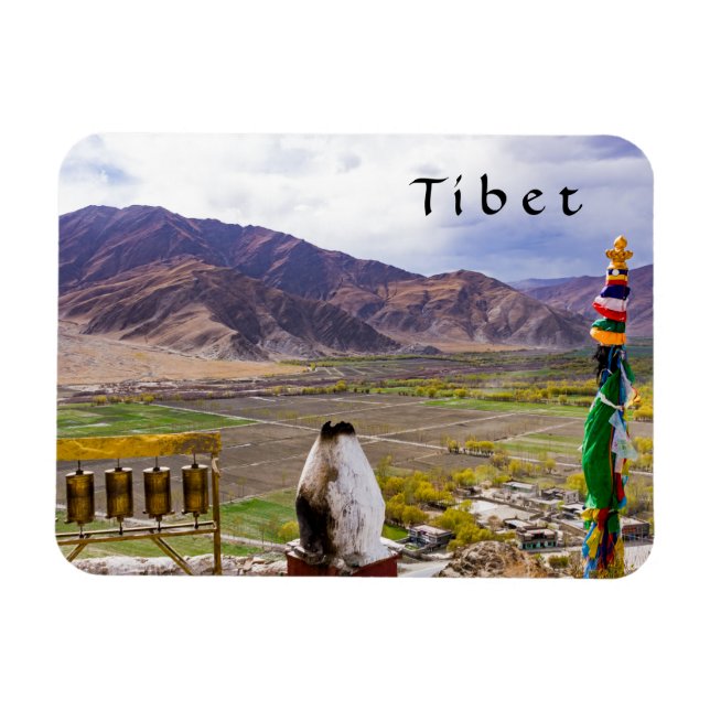 Tibet - Yumbulakhang-Palast Magnet (Horizontal)