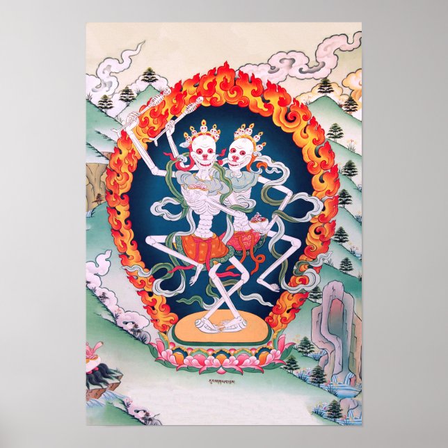 Tibetan Buddhist Art Poster (Vorne)