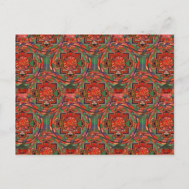 Tibetan Mandala Postkarte (Vorderseite)