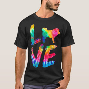 Tibetan Mastiff Gefärbte Krawatte Liebe Hunde Mama T-Shirt