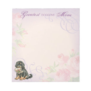 Tibetan Mastiff Heart Mama Notizblock