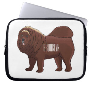 Tibetan Mastiff Hunde Cartoon Illustration Laptopschutzhülle