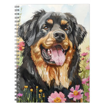Tibetan Mastiff Journal Watercolor Dog Geschenk