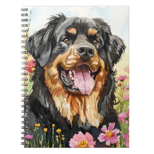 Tibetan Mastiff Journal Watercolor Dog Geschenk Notizblock