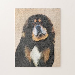 Tibetan Mastiff Malerei - Niedliche Original Dog A