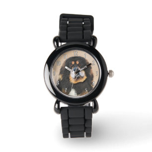 Tibetan Mastiff Malerei - Niedliche Original Dog A Armbanduhr