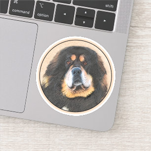 Tibetan Mastiff Malerei - Niedliche Original Dog A Aufkleber