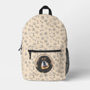 Tibetan Mastiff Malerei - Niedliche Original Dog A Bedruckter Rucksack