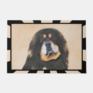 Tibetan Mastiff Malerei - Niedliche Original Dog A Fußmatte