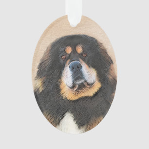 Tibetan Mastiff Malerei - Niedliche Original Dog A Ornament